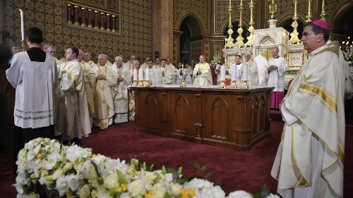 Papst in Bukarest: Problem des Glaubens besteht im Mangel an Freude