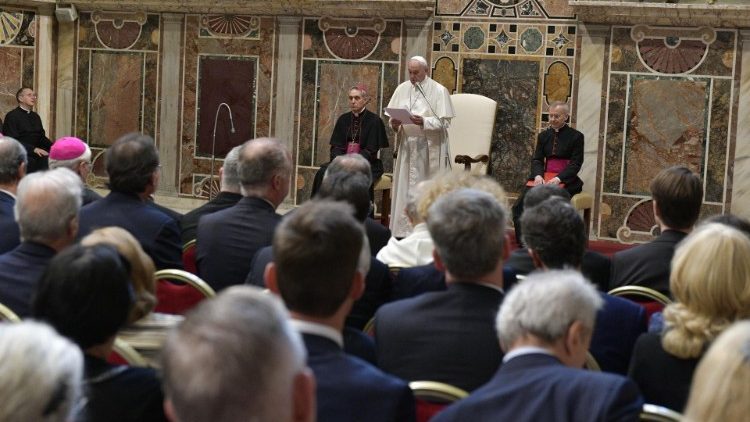 Popiežiaus audiencija fondo Centesimus Annus Pro Pontefice surengtos konferencijos dalyviams