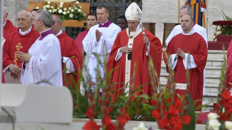 Папа Франциск на празника Петдесятница, 9 юни 2019