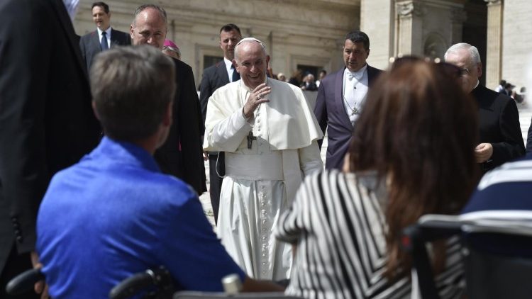 Pope Francis meets with the faithful during the weekly General Audience (file photo)