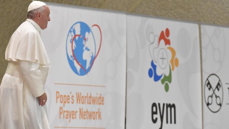 Logo Celosvětové sítě modlitby s papežem