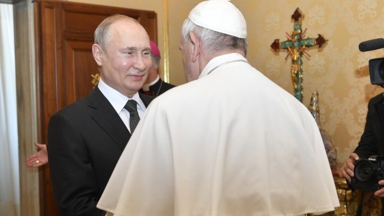 Putin 2019 im Vatikan