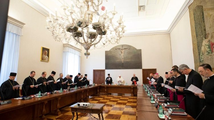 Az ukrán delegáció a Vatikánban