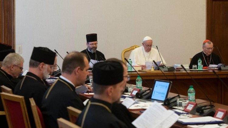 Встреча Папы Франциска с иерархами УГКЦ