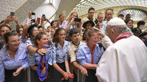 Papst trifft 5.000 Pfadfinder: „Schafft ein erneuertes Europa der Begegnungen“
