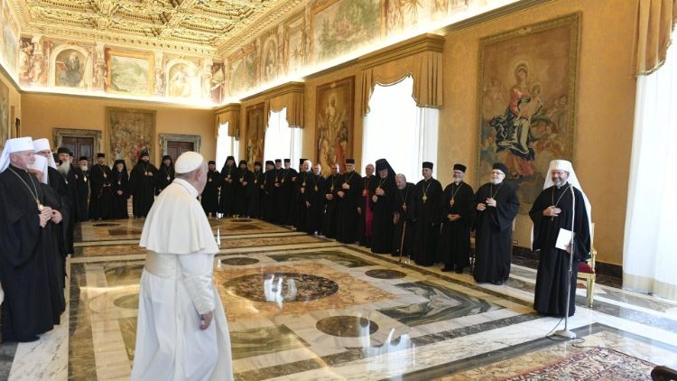 教宗接見烏克蘭天主教希臘禮教會教務會議與會主教們