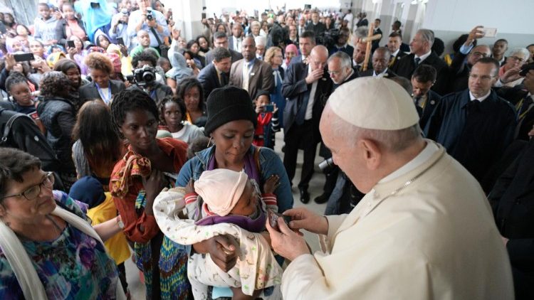 Le Pape François a visité l'hôpital de Zimpeto, en banlieue de la capitale mozambicaine, vendredi 6 septembre 2019. 