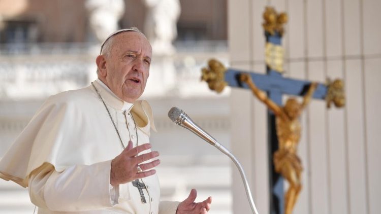 Påven Franciskus vid den allmänna audiensen 11 september 2019