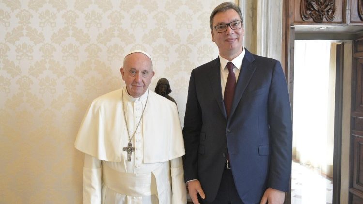 Le Pape François et Aleksandar Vučić - Vatican, le 12 septembre 2019 