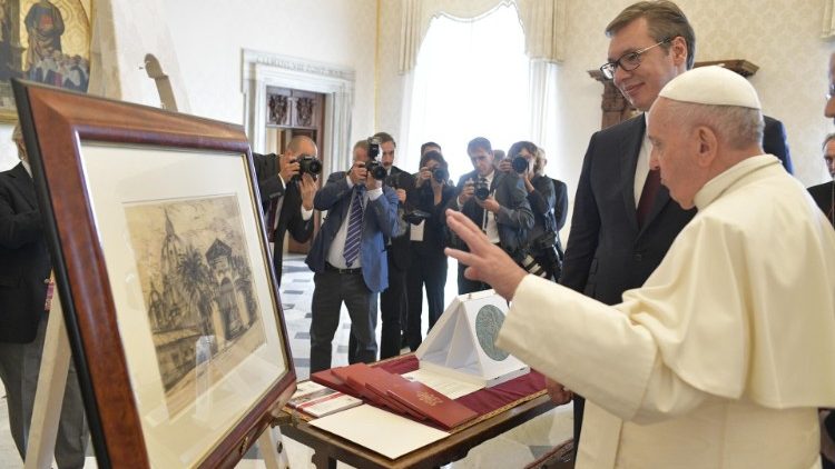 البابا فرنسيس يستقبل رئيس جمهورية صربيا السيد الكسندر فوتشيتش 12 أيلول سبتمبر 2019