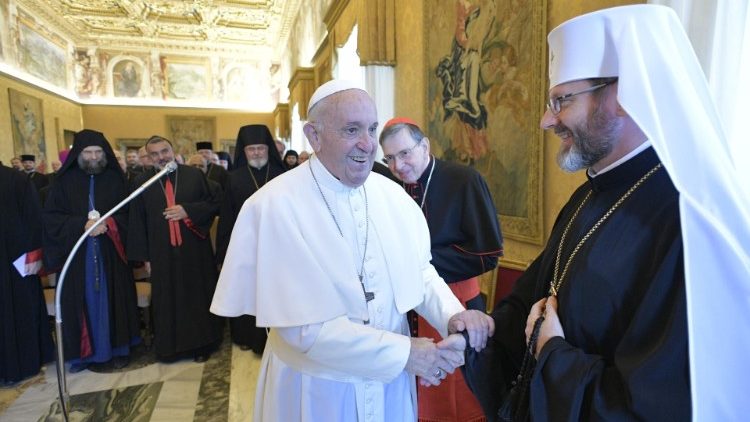 Papa Franjo s biskupima Istočnih katoličkih Crkvi; Vatikan, 14. rujna 2019.
