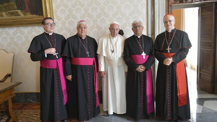 Papa Francisco com a presidência do CELAM em 16 de setembro de 2019