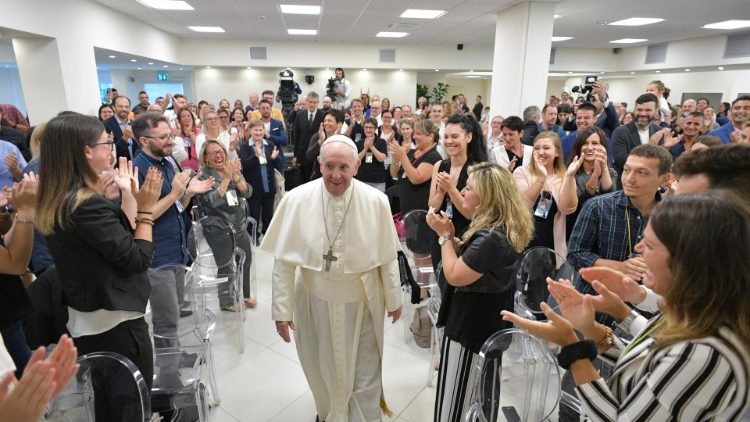 Папа Франциск на встрече с общиной «Новые горизонты» во Фрозиноне