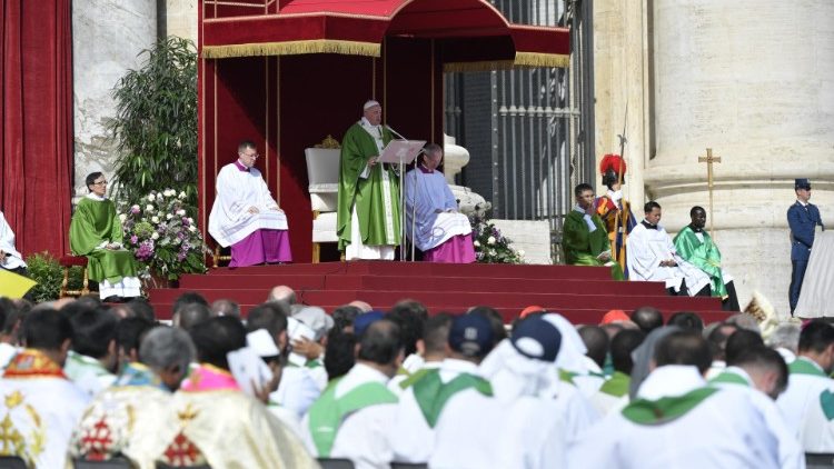 教皇フランシスコによる、カトリック教会の「世界移民・難民の日」のミサ　2019年9月29日