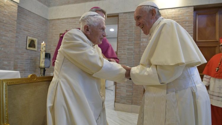 Pope Francis and Pope emeritus Benedict XVI