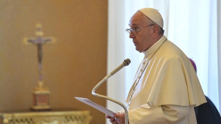 Le Pape François lors d'une audience, le 5 octobre 2019