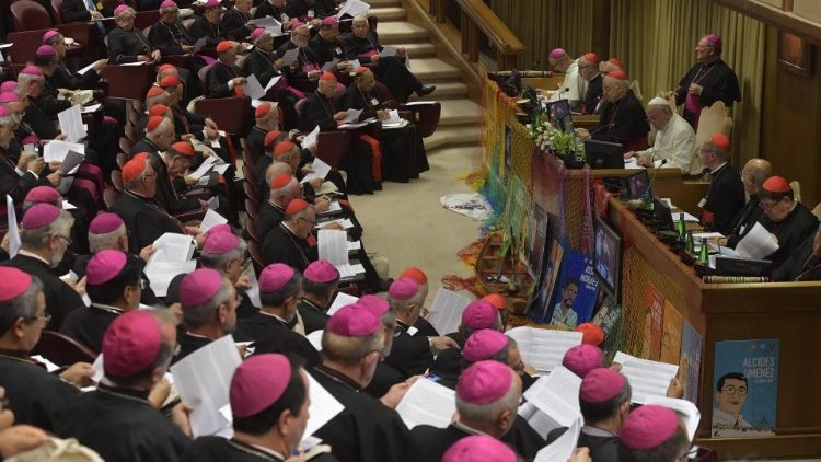 Un momento del Sinodo dei vescovi del 2019