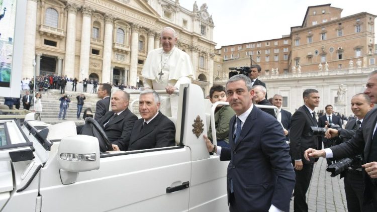 Le Pape François lors de l'audience générale du 30 octobre 2019.