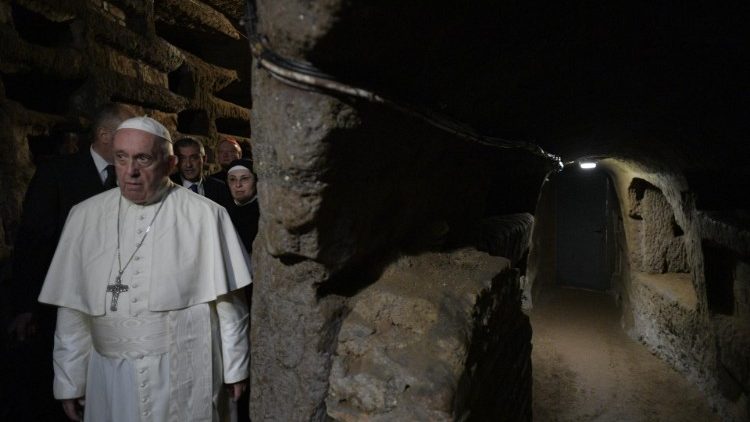 Pápež František prezradil, že v katakombách je prvý raz vo svojom v živote