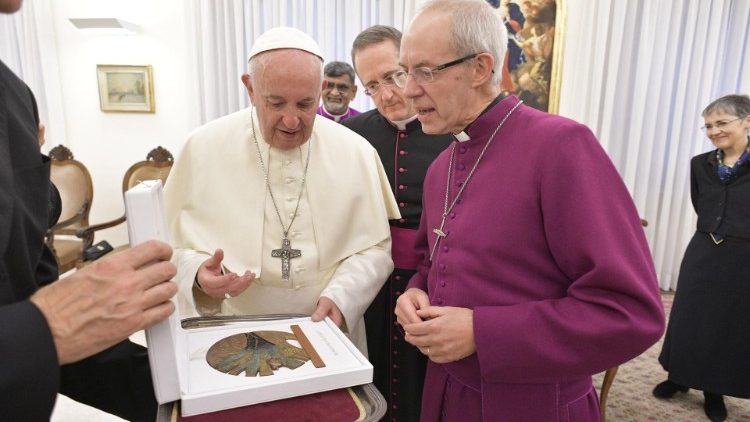 Papa Franjo i canterburryjski nadbiskup Justin Welby (13.11.2019.)