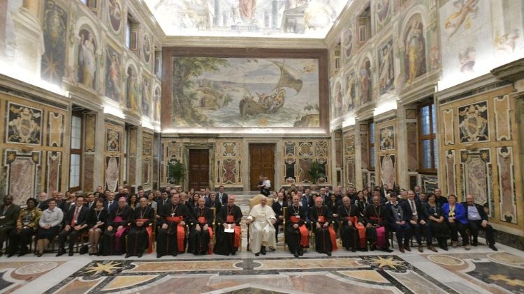 Pope Francis pictured with the Dicastery's plenary session participants on 16 November 2019