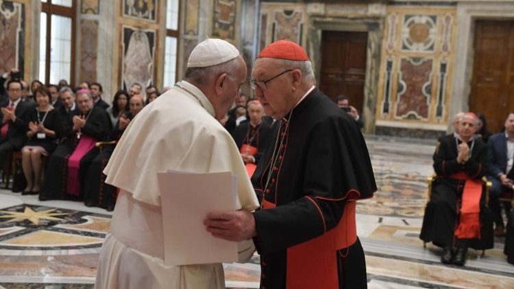 Der Papst und die Leiter des Dikasteriums