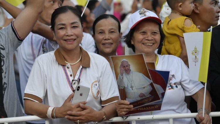 Archive photo of the 2019 Mass in Bangkok during the papal visit to Thailand and Japan