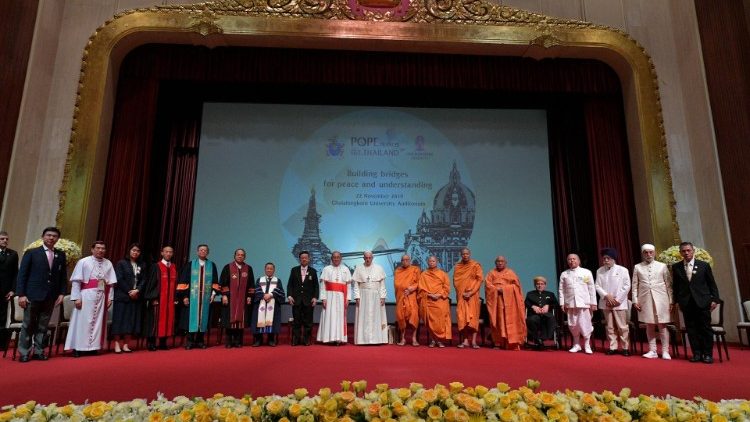 Pope Francis at an inter-faith meeting in Bangkok, Thailand, 22 November, 2019