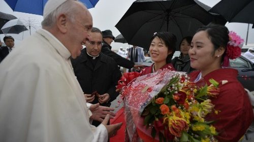 Il Papa è arrivato a Nagasaki