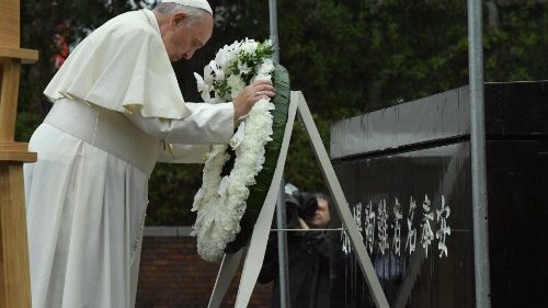 Påven i Nagasaki: Bekämpa misstron folken emellan 