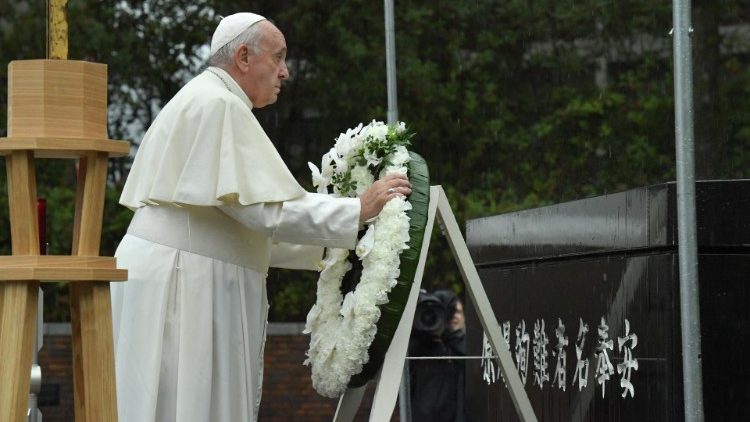 البابا فرنسيس في ناغازاكي 24 تشرين الثاني نوفمبر 2019