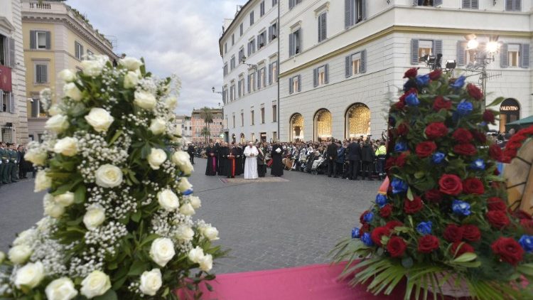 2019.12.08 Omaggio all'Immacolata in Piazza di Spagna