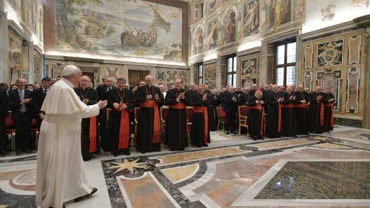 البابا فرنسيس مستقبلاً مجمع دعاوى القديسين 12 كانون الأول ديسمبر 2019