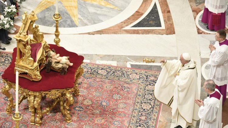 Papa Francisc, la Sfânta Liturghie a Nașterii Domnului din 2019