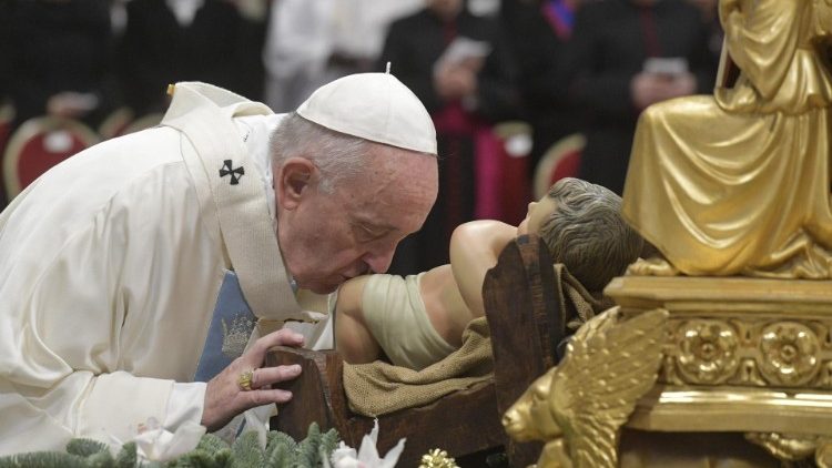 Papa Francesco nella Messa per la Solennità di Maria Santissima Madre di Dio