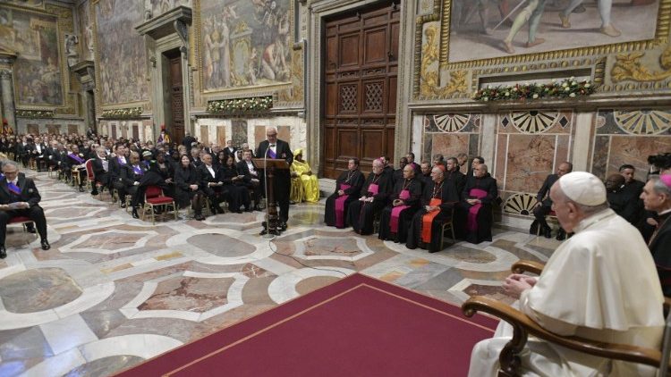 Ferenc pápa találkozója a szentszéki diplomatákkal