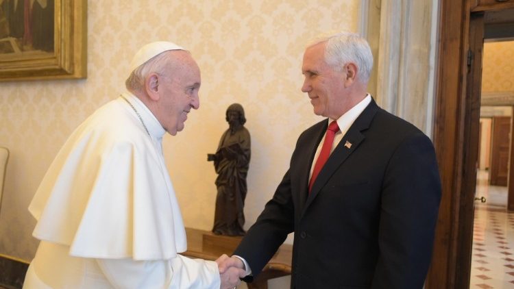 Papa Francisko amekutana mjini Vatican Ijumaa tarehe 24 Januari 2020  na Makamu Rais wa Marekani Bwana Michal Pence 