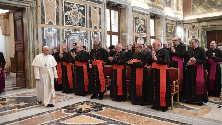 Papa com os membros da plenária da Congregação para a Doutrina da Fé em janeiro deste ano