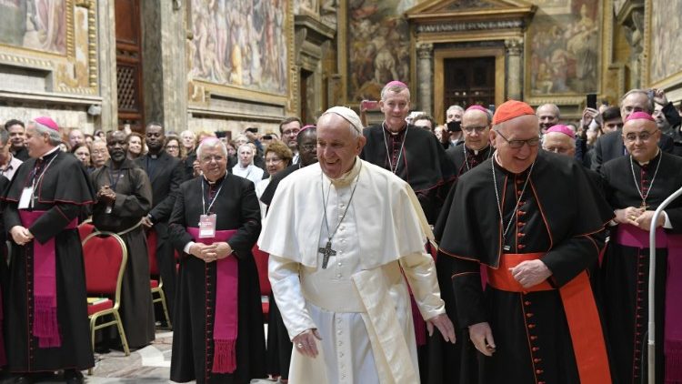 Le Pape François a reçu les participants au congrès La richesse des années, le 31 janvier 2020. 