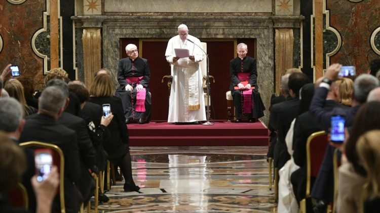 البابا فرنسيس يستقبل وفدا من مجموعة Gruppo Villa Maria الإيطالية 1 شباط فبراير 2020