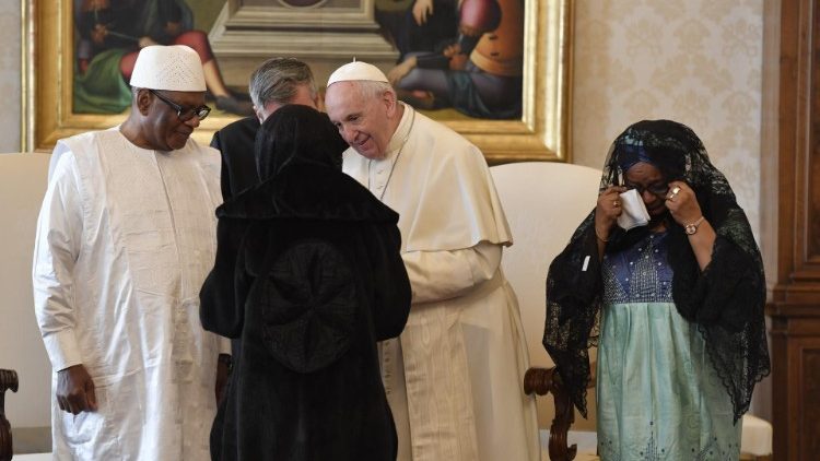 教宗接见马里总统凯塔