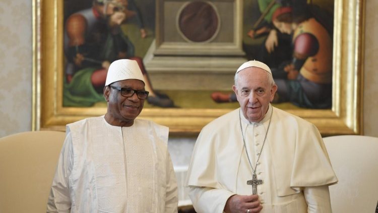Papa Francisko amekutana na Rais wa Mali Bwana Irahimu Boubacar Keita mjini Vatican tarehe 13 Februari 2020