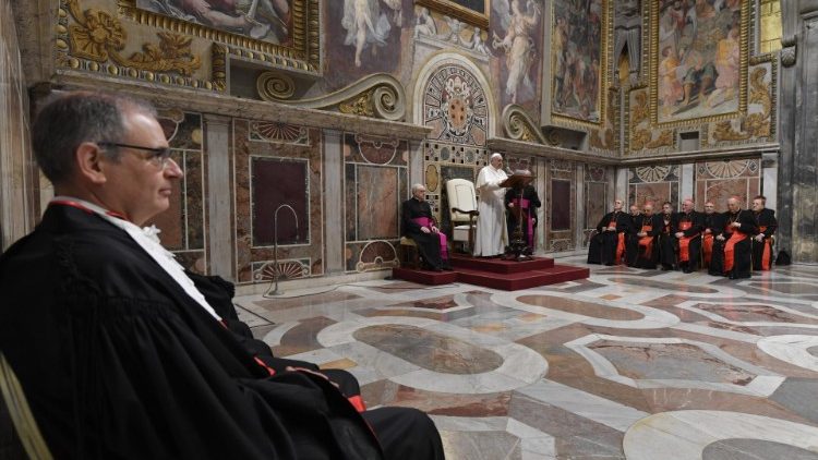 Tarehe 15 Januari 2020 Papa Francisko amezindua mwaka wa 91 wa Mahakama ya mji wa Vatican 