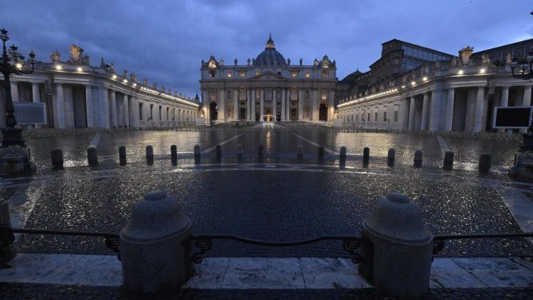 St Peter's Square during the special moment of prayer and Urbi et Orbi blessing, 27 March 2020