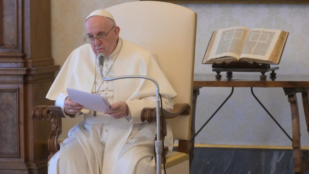 Папа Францішак падчас агульнай аўдыенцыі