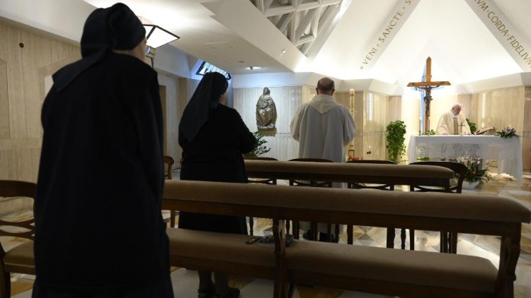 Dal 9 marzo fino al 18 maggio, le Messe a Casa Santa Marta sono state riprese in diretta da Vatican Media