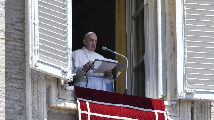 Pope Francis leads the Regina Coeli on Sunday