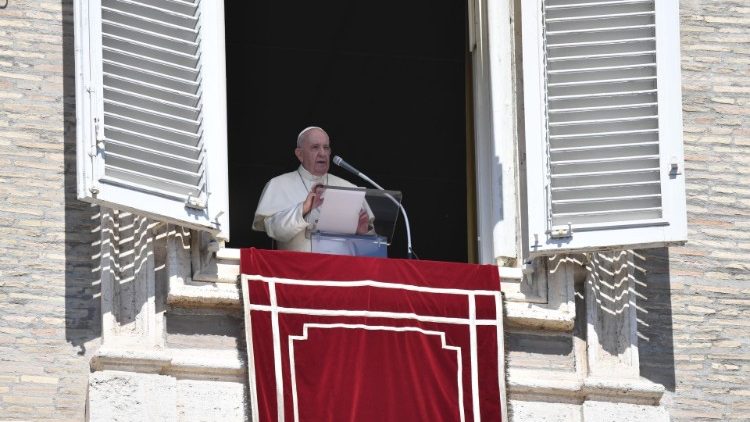 Папа Франциск на молитвата Ангел Господен,  6 септември 2020