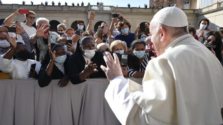 Папа Франциск по време на генералната аудиенция във Ватикана. 2020.09.09 
