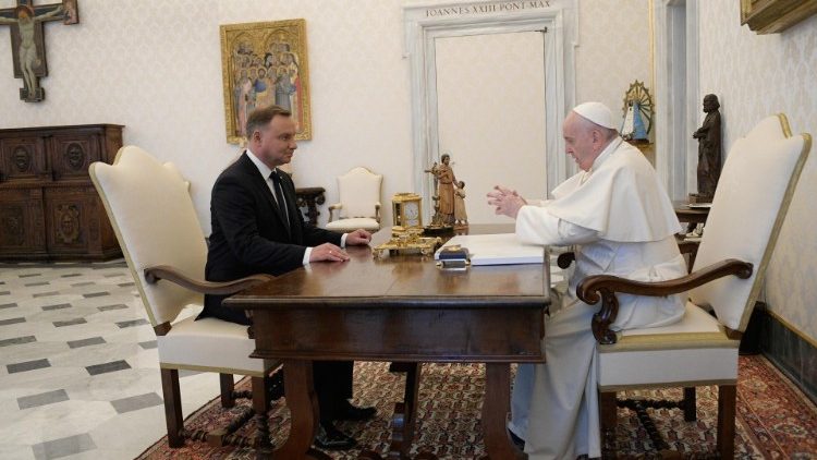 Папа Франциск на встрече с польским президентом